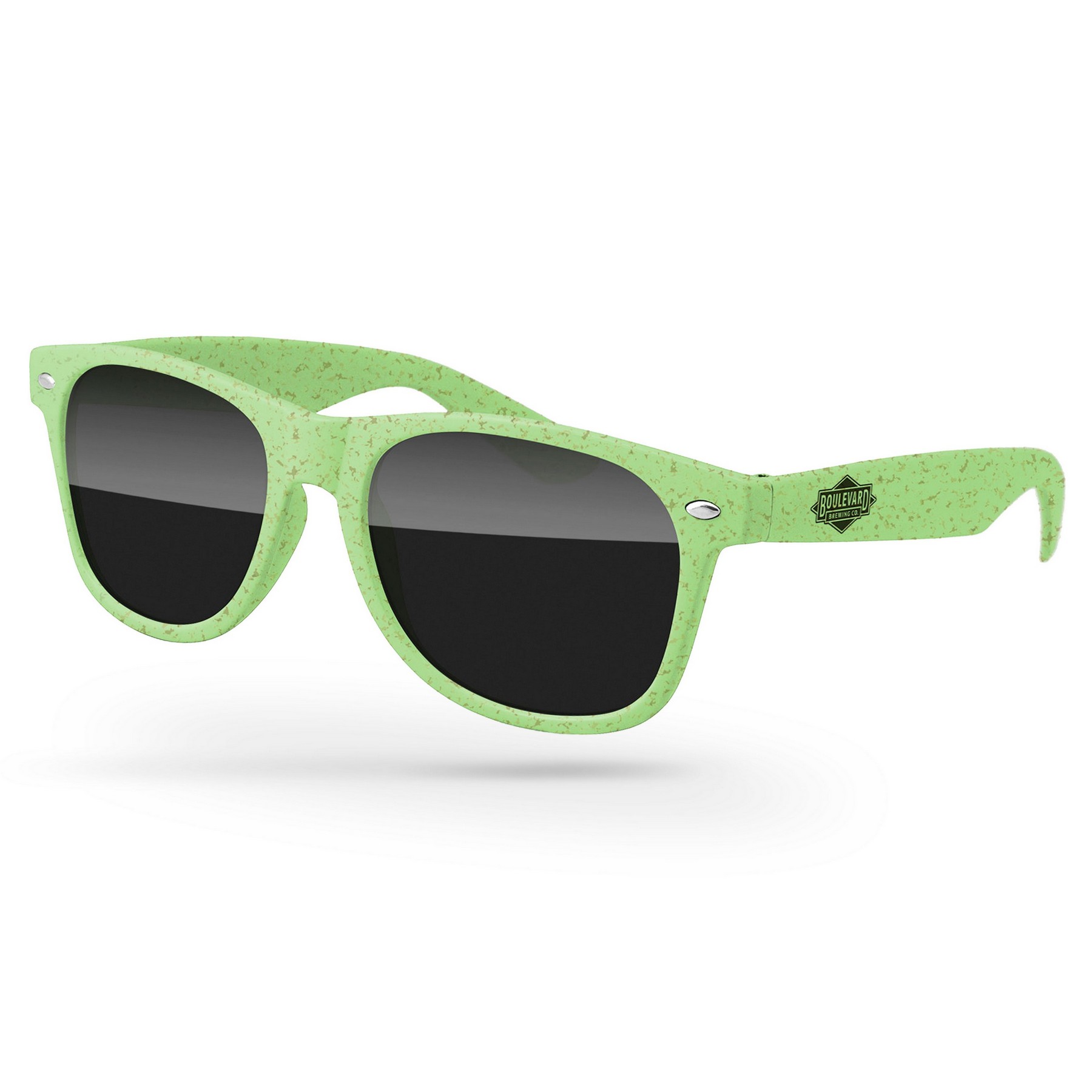 Wheat Retro Sunglasses w/1 Color Temple Imprint