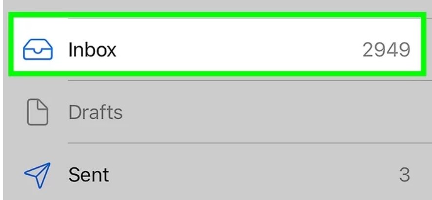 STEP 6. Tap "Inbox" 